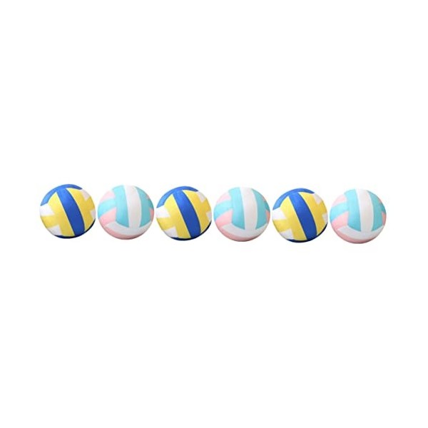 jojofuny 6 Pièces Peluche Volley-Ball Joli Ballon De Sport Cadeaux pour Les Volleyeurs Volley-Ball en Peluche Moelleux Balle 