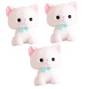 Totority 3 Pièces Poupée De Chat Pompons De Porcistas Joli Ornement De Poupée Jolie Poupée en Peluche Chat Poupée Jouet Décor