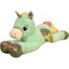 ljtao Animaux farcis de Licorne, Grand Oreiller de la Licorne Verte Peluche Peluche Peluche Animaux Peluche Arc-en-Ciel Cheva