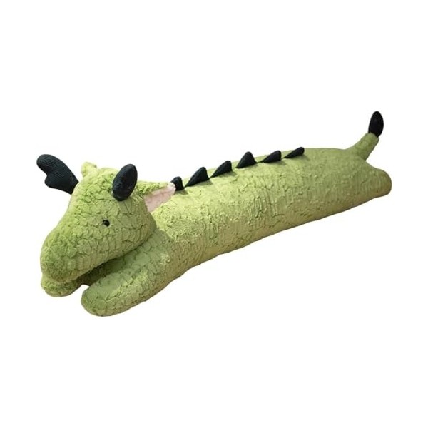 AURAMAX Long oreiller en peluche dragon – Jouet en peluche dinosaure – Coussin en forme de dragon – 119,4 cm – Vacances de Pâ