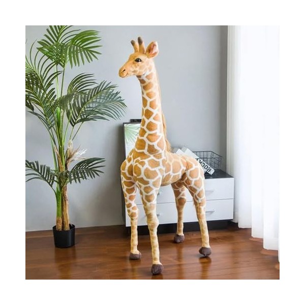 PaMut Grande Taille Girafe Peluche Jouet Kawaii Girafe Ours poupée décoration d’Anniversaire Cadeau pour Enfants 80cm 1