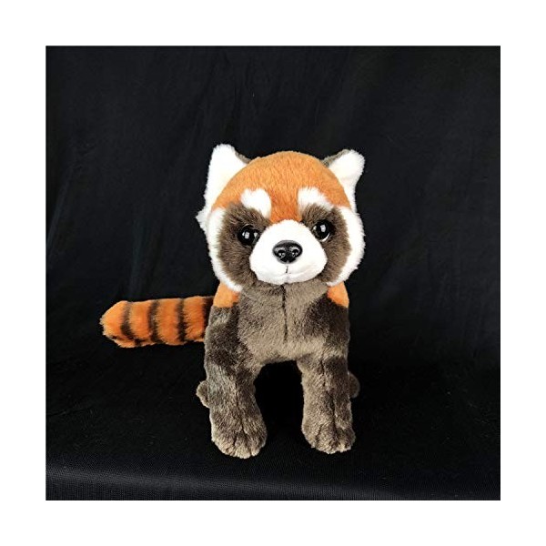 Ermano Peluche Poupées de Panda Rouge de 25 cm Peluche Jouet rempli Jouet Mignon Panda Rouge Cadeau danniversaire