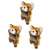 Toyvian 4 Pièces Marionnette De Tigre Jouet pour Animaux Marionnettes à Main pour Adultes Jouets pour Enfants Marionnettes po