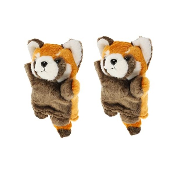 Toyvian 4 Pièces Marionnette De Tigre Jouet pour Animaux Marionnettes à Main pour Adultes Jouets pour Enfants Marionnettes po