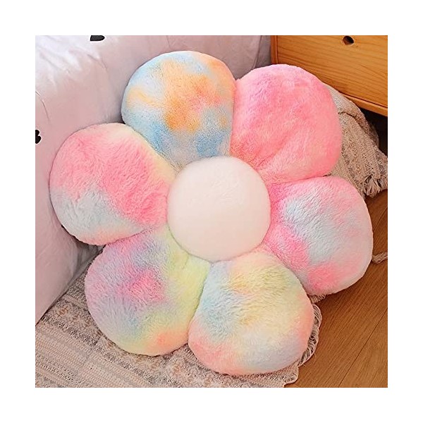 XDDBBB Belle Fleur Colorée Oreiller en Peluche Jouet Doux Plante en Peluche Poupée Chaise Coussin Canapé