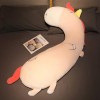 100cm Géant Long Oreiller Plié En Peluche Licorne Dinosaure Cerf En Peluche Jouet Filles Enfants Oreiller Poupées De Bande De