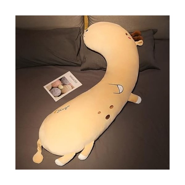 100cm Géant Long Oreiller Plié En Peluche Licorne Dinosaure Cerf En Peluche Jouet Filles Enfants Oreiller Poupées De Bande De