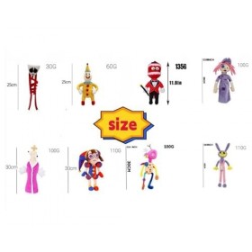 OURDUOJIN 8pcs Amazing Digital Circus poupée en Peluche, Nouvelle poupée en Peluche de Cirque numérique kaufmo pour Les Enfa