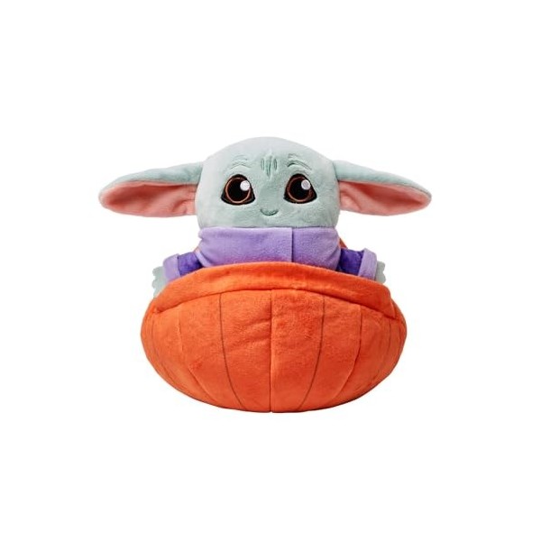 Grogu Peluche en coquille de citrouille - Star Wars : Le Mandalorien - Petit 20,3 cm