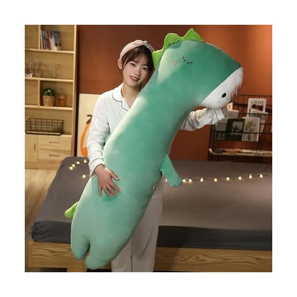 NOpinz Animal, Coussin Long, Dinosaure, Hippopotame, Girafe, Coussin, Peluche, Cadeau de poupée de Chambre, Cadeau d’Annivers