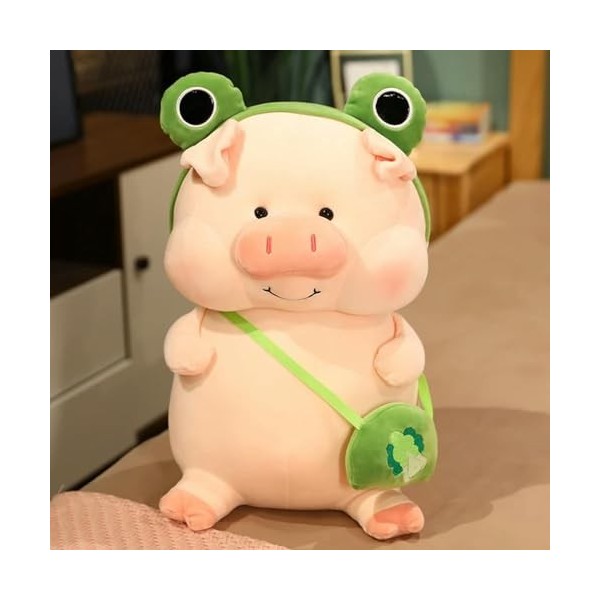 NOpinz Nouveau Dessin Animé Cochon en Peluche Jouet Kawaii Cochon Grenouille Lapin Oreiller Peluche Jouet Exquis Cadeau D’Ann