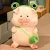 NOpinz Nouveau Dessin Animé Cochon en Peluche Jouet Kawaii Cochon Grenouille Lapin Oreiller Peluche Jouet Exquis Cadeau D’Ann