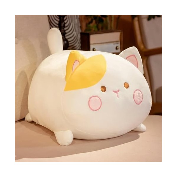 EacTEL Peluche chat moelleux chat coussin cadeau danniversaire coussin doux joufflu chaton poupée 50 cm 3