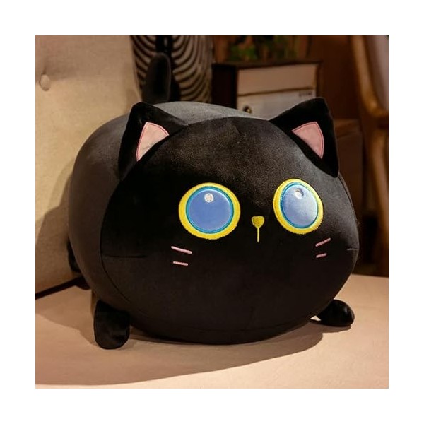 EacTEL Peluche chat moelleux chat coussin cadeau danniversaire coussin doux joufflu chaton poupée 50 cm 3