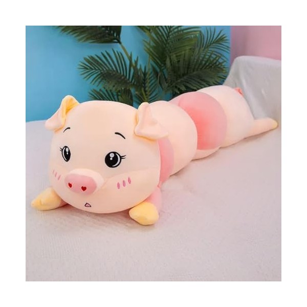 Mignon Doux Long Cochon Oreiller en Peluche Jouets Bureau Sieste Oreiller Lit Sommeil Oreiller Décoration À La Maison Cadeau 