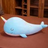 LfrAnk Mignon Baleine en Peluche Coussin Kawaii Animal De Mer Coussin en Peluche Jouet Enfants Cadeau 100cm 2