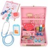 Zerodis Jeux Dimitation Docteur Déguisement Jouet Médical Boîte à Médicaments Kits deMédecin pour Enfants Jouet Jeu de Rôle 