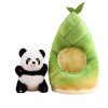 MEDUZA Peluches Jouet en Peluche Panda en Forme de pousses de Bambou, Sac à Dos créatif, Pendentif, poupée Panda, Cadeau for 