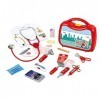 Theo Klein 4340 Doctors Case Deluxe I Incl Doctors Costume , Metal Stethoscope , Smartphone with Sound and Numerous Accesso