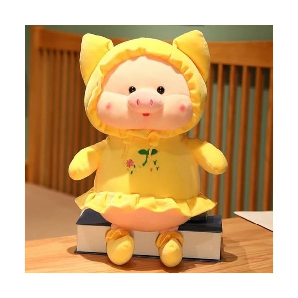 LfrAnk Mignon Kawaii Cochon en Peluche Jouet Cochon en Peluche Oreiller Poupée Enfants Filles Anniversaire Saint Valentin Cad