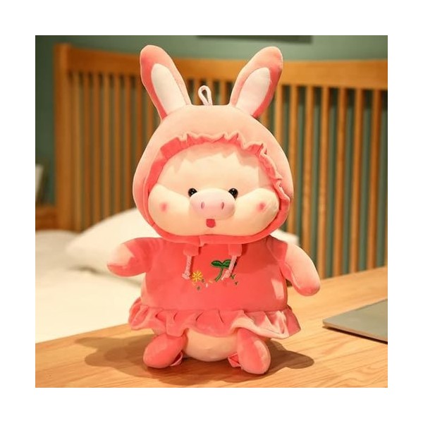 LfrAnk Mignon Kawaii Cochon en Peluche Jouet Cochon en Peluche Oreiller Poupée Enfants Filles Anniversaire Saint Valentin Cad