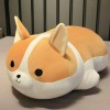 LfrAnk Géant Mignon Corgi Peluche Jouet en Peluche Animal Chiot Mains Chauffe-Oreiller Doux Mignon Poupée Enfants Cadeaux De 