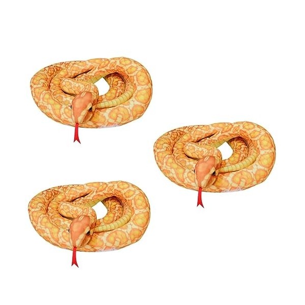 Totority 5 Pièces Serpents en Caoutchouc Nouveauté Serpent Jouets Jouet Serpent en Peluche Jouets De Tour De Fête Peluche en 