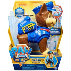 PAW PATROL Skye Mission Pup Figurine Interactive de 15 cm avec Effets sonores à partir de 3 Ans