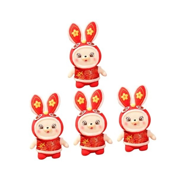 Mascotte de jouet de poupée lapin de l'année du lapin décorations du Nouvel  An