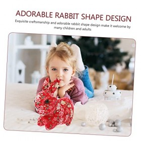 ibasenice 3 Pièces Mascotte De Lannée du Lapin Décor De Table Décor Chinois Décoration Dintérieur Jouet pour Animaux Fourni