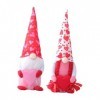 Toyvian 6 Pièces Poupée Saint Valentin Ornement De Gnomes Scandinaves Cadeau De Saint Valentin GNOME De Père Noël Monsieur Et