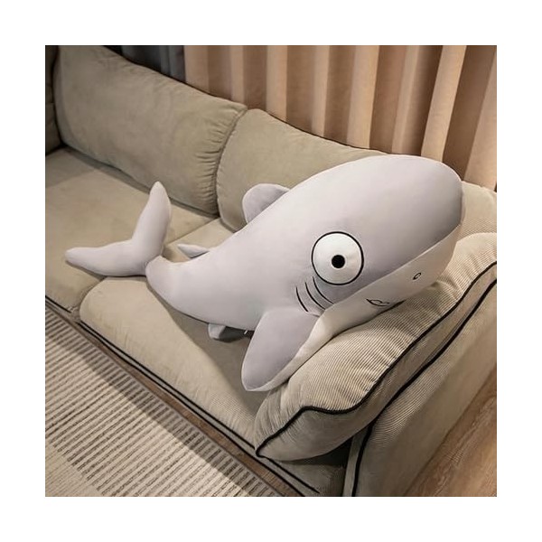 XDDBBB Jouet en Peluche Requin à Grands Yeux, Oreiller de Lecture, Animal en Peluche, Cadeaux danniversaire, poupée, Cadeau 