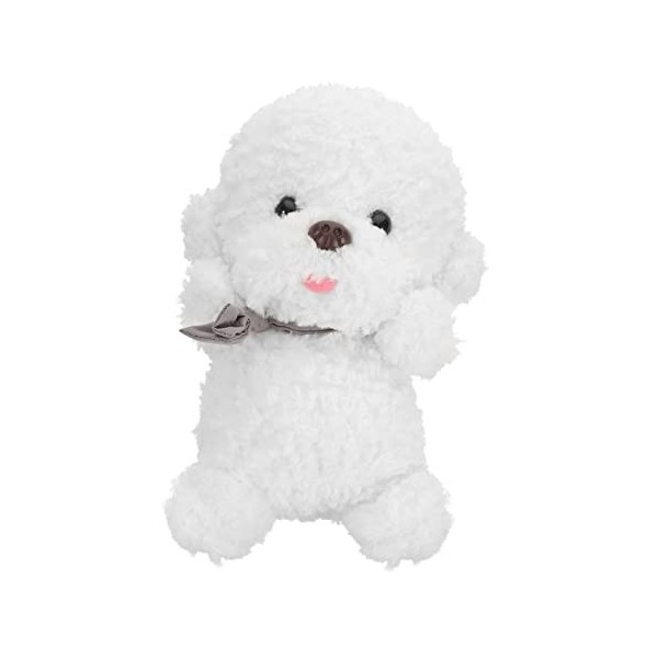 Toyvian 3 Pièces Poupée Bichon Faux Chien Jouets Interactifs pour Chiots Jolie Poupée Animale Douce Jouets Enfants Jouet en W