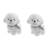 Toyvian 3 Pièces Poupée Bichon Faux Chien Jouets Interactifs pour Chiots Jolie Poupée Animale Douce Jouets Enfants Jouet en W