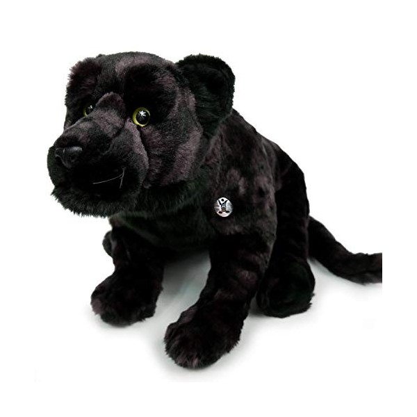 Panthabo Peluche léopard Noir 62 cm
