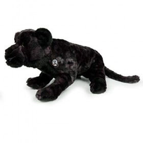 Panthabo Peluche léopard Noir 62 cm