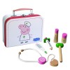 Barbo Toys Peppa Pig Malette de Docteur Enfant de avec 6 pièces de Jouet en Bois | Jeu de Rôle à Partir de 2 Ans pour Filles 