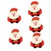 Toyvian 5 Pièces Le Père Noël Cadeaux De Noël pour Les Enfants Poupée De Noël Jouet De Poupée Père Noël Figurine du Père Noël