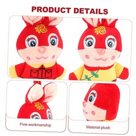 ibasenice 8 Pièces Poupée Lapin Jouets en Peluche Mini-Animaux Peluche Lapin Porte-Bonheur Lapin en Peluche Chanceux Poupée D