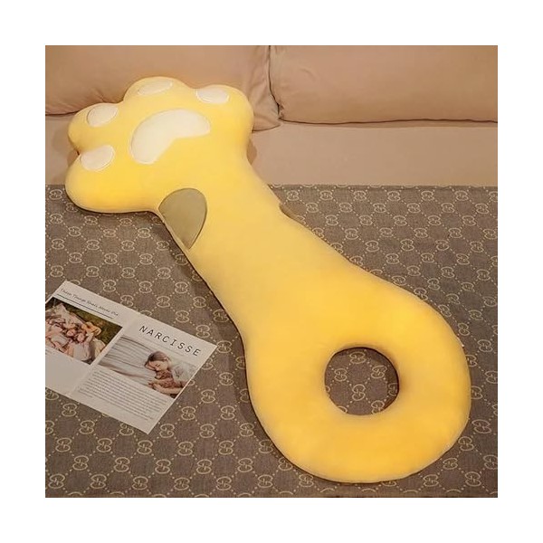 GagaLu Tapis de Patte de Chat Mignon géant Oreiller en Peluche Doux Bande dessinée Patte d’Ours en Peluche Chambre Coussin dé