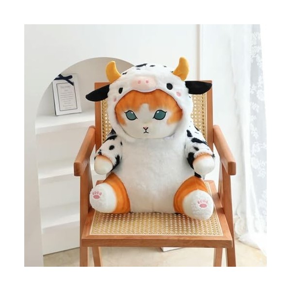 EacTEL Nouveau Créatif Vache Chat en Peluche Animal Lait Vache Poupée Dessin Animé Kawaii Chambre Poupée Enfants Anniversaire