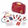 Theo Klein 4325 Doctors Case , With lots of Accessories , Battery Operated Heart Rate Monitor and Smartphone with Sound , To
