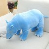 SaruEL Peluche Géante Rhinocéros Jouet Réaliste en Peluche Animal Coussin Zoo Poupée Enfants Jouet Fille Cadeau D’Anniversair