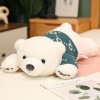 Kawaii Ours Polaire Peluche Jouet Mignon Ours avec Vêtements en Peluche Animal Oreiller Tapis De Sommeil Poupée Cadeau D’Anni