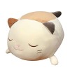 JAWSEU Chat en Peluche, Joufflu en Peluche Chat Poupée De Chats en Peluche Mignon Peluche Oreiller Animal Coussin Poupée Joue