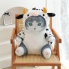 EacTEL Nouveau Créatif Vache Chat en Peluche Animal Vache Poupée Dessin Animé Kawaii Chambre Poupée Enfants Anniversaire Cade