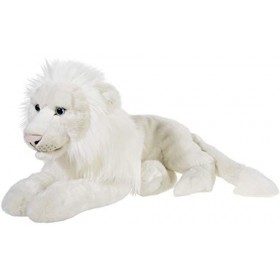 Heunec MISANIMO 237773 Lion blanc couché 50 cm Blanc