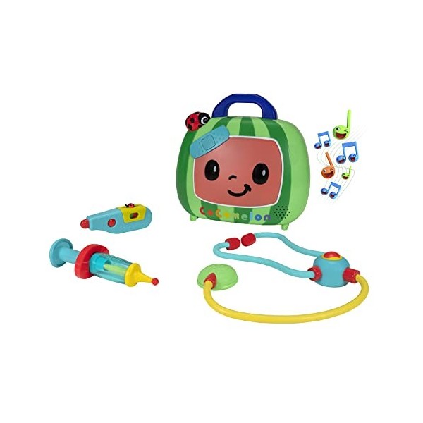 CoComelon CMW0034 Mitsing Mallette de Docteur avec Son et Accessoires pour Enfants à partir de 2 Ans