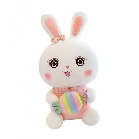 ibasenice Poupée Lapin Jouets Jouet Enfant Poupée De Lapin De Dessin Animé Joli Jouet en Peluche Lapin Peluche Décorative Jol