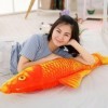 PaMut Beau 3D Poisson-Clown Poisson réaliste Jouets en Peluche Doux Poisson Rouge en Peluche canapé oreillers Cadeau créatif 